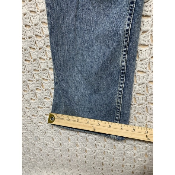 Eddie Bauer Jeans Mens Size 33x32  Blue Denim Straight Fit Pockets Stretch  New - Picture 9 of 12